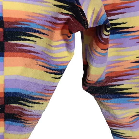 LulaRoe Navajo Print Size TC2 Black, Lilac and Orange Pull On Soft Material - Picture 7 of 8